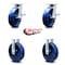 Service Caster 8 Inch Kingpinless Solid Poly Wheel Caster Brakes 2 Rigid, 2PK SCC-KP30S820-SPUR-SLB-2-R-2 - alternate 2